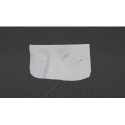 InMoov Robotic Face  and Jaw _ Eye glass in fill 15%