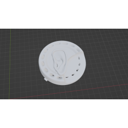 InMoov Robotic Skull and Ears _ Ear Left 2 fill 15%