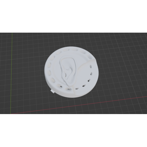InMoov Robotic Skull and Ears _ Ear Left 2 fill 90%
