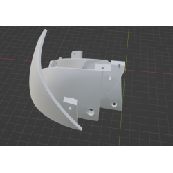 InMoov Robotic Skull and Ears _ Top skull Right 90%