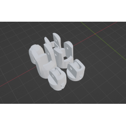 InMoov Robotic Finger Starter _ Finger Index 6piece in  fill 15%