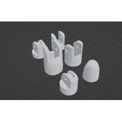 InMoov Robot Left Hand  Index finger fill 15%
