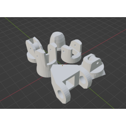 InMoov Robot Left Hand _ left thumb finger in fill 15%