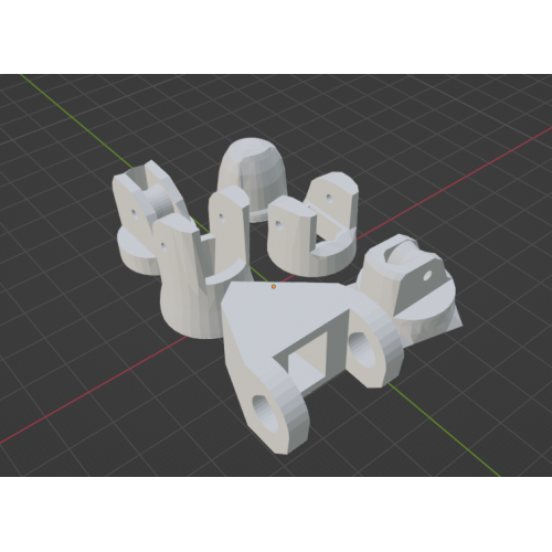 InMoov Robot Left Hand _ left thumb finger in fill 15%