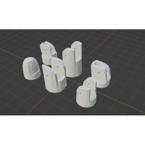 InMoov Robot Left Hand _ Majeure ( major finger ) in fill 90%
