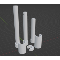 InMoov Robot Right Hand _ Bolt entretoise ( Bolt spacer ) in fill 15%
