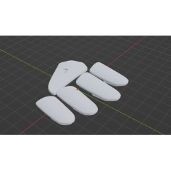 InMoov Robot Right Hand _ cover finger in fill 15%