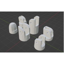 InMoov Robot Right Hand _  Majeure ( major finger ) in fill 15%