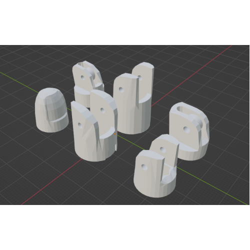 InMoov Robot Right Hand _  Majeure ( major finger ) in fill 15%