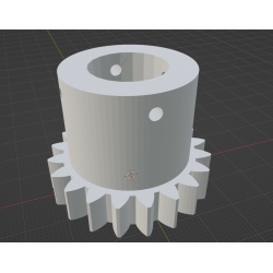 InMoov Robot Neck _ Main Gear  in fill 90%