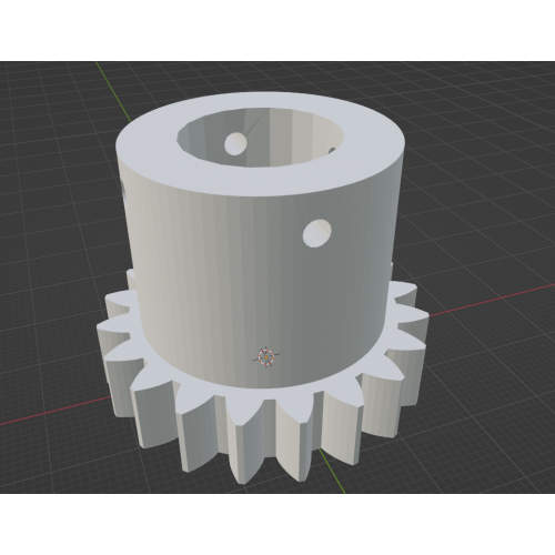 InMoov Robot Neck _ Main Gear in fill 15%