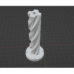 InMoov Robot Neck _ Neck Piston Base Front in fill 90%