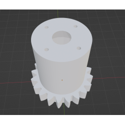 InMoov Robot Neck _ Servo Gear in fill 15%
