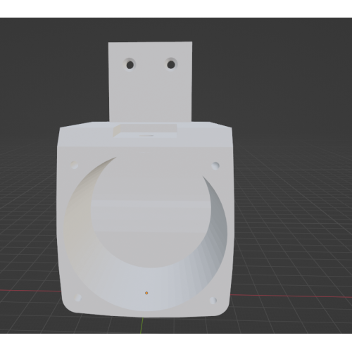 InMoov Robot Neck _ Speaker Mouth Holder in fill 15%