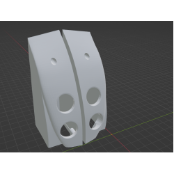 InMoov Robot Chest _ Bottom Chest Sonic in fill 15%