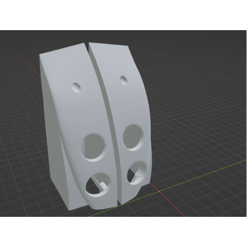 InMoov Robot Chest _ Bottom Chest Sonic in fill 15%