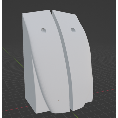 InMoov Robot Chest _ Bottom Chest in fill 15%