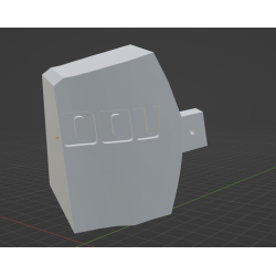 InMoov Robot Chest _ word InMoov Left part Hollow in fill 15%