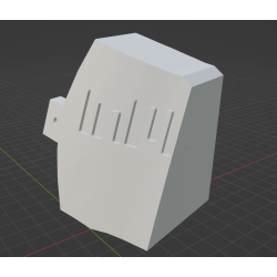 InMoov Robot Chest _ word InMoov Right part Hollow in fill 15%