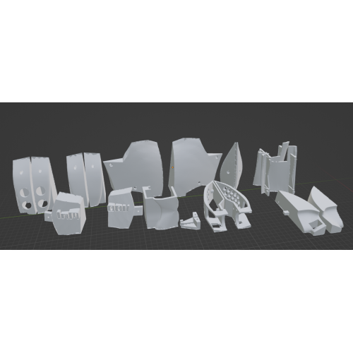 InMoov Robot Chest in fill 15%
