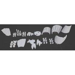 InMoov Robotic  Left Hand in fill 15%
