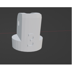 InMoov Robotic Finger Starter _ Finger Index piece number 3 in fill 15%
