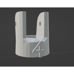 InMoov Robotic Finger Starter _ Finger Index piece number 4 in fill 15%