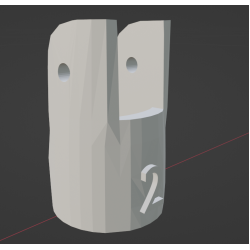 InMoov Robotic Finger Starter _ Finger Index piece number 2 in fill 15%
