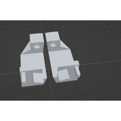 InMoov Robot Back _ Back Clavi Holder in fill 15%