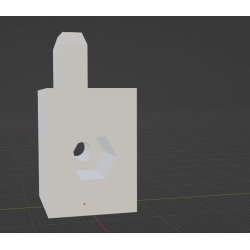 InMoov Robot Back _ Back Holder Low Right in fill 15%