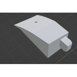 InMoov Robot Back _ Back Side Holder Left in fill 15%