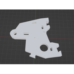 InMoov Robot Shoulder Clavi Back ( Back Nails ) in fill 15%