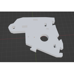 InMoov Robot Shoulder Clavi Front ( Front nails ) in fill 15%