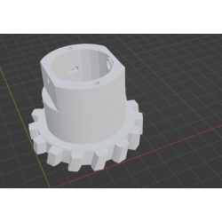 InMoov Robot Shoulder Piv Gear in fill 15%