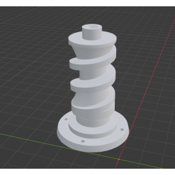 InMoov Robot Shoulder Piv Worm in fill 15%