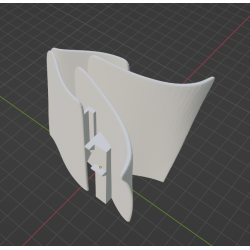 InMoov Robot Bicep arm top cover 1 in fill 90%