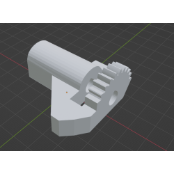 InMoov Robot Bicep elbow shaft gear in fill 15%