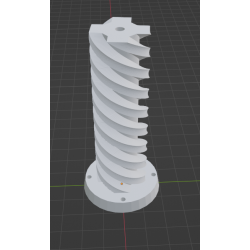InMoov Robot Bicep Piston anti clock in fill 15%