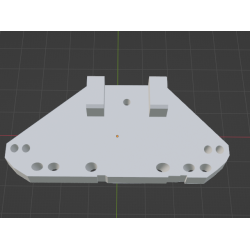 InMoov Robot Forearm and Servo Bed _ Left Rob Cable Front in fill 15%