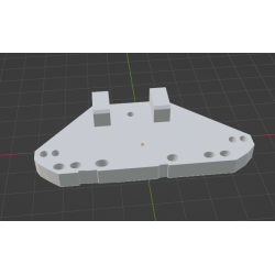 InMoov Robot Forearm and Servo Bed _ Rob Cable Front in fill 15%