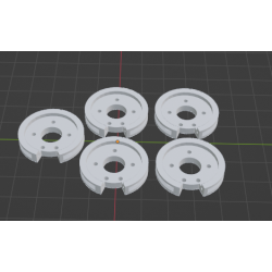 InMoov Robot Forearm and Servo Bed _ servo pulley in fill 15%
