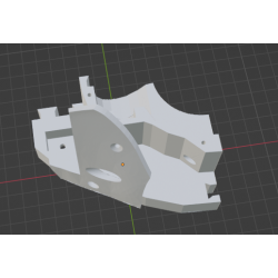 InMoov Robot Mid Stomach _ Bot Front Left in fill 15%
