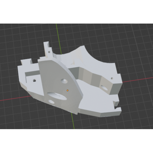 InMoov Robot Mid Stomach _ Bot Front Left in fill 15%