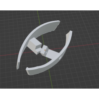 InMoov Robot Mid Stomach _ Hip Cover Left in fill 90%