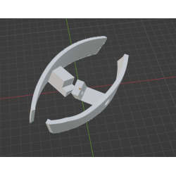 InMoov Robot Mid Stomach _ Hip Cover Left in fill 15%