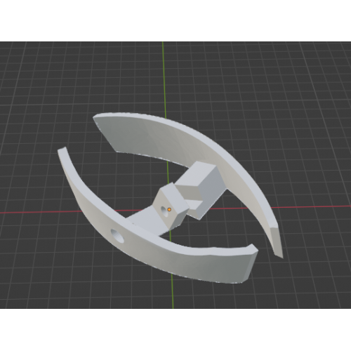 InMoov Robot Mid Stomach _ Hip Cover Right in fill 90%