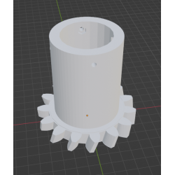 InMoov Robot Top Stomach _ Stomach gear in fill 15%