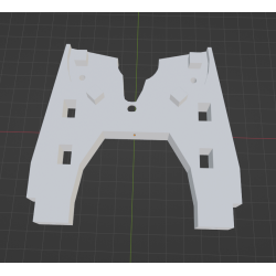 InMoov Robot Top Stomach _ Front Stand in fill 15%