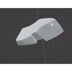 InMoov Robot Top Stomach _ Cover Right in fill 90%