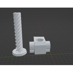 InMoov Robot Top Stomach _ Piston Left fill 15%